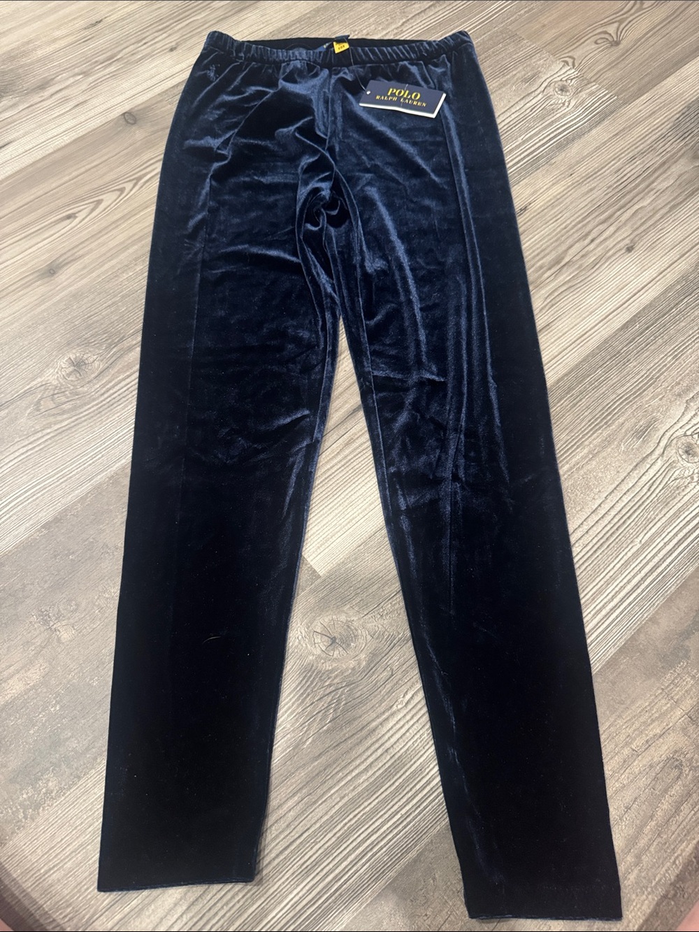 Polo by Ralph Lauren Navy Velvet Lounge Pants - Kids